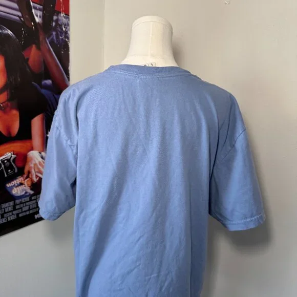 Disney Disneyland California Adventure Light Blue and White Graphic Tee Shirt - Picture 5 of 13